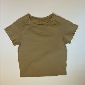 Alphalete Tan Short Sleeve Tee